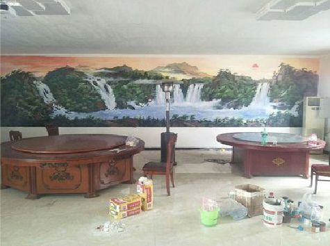 阿坝州墙绘-写实风景