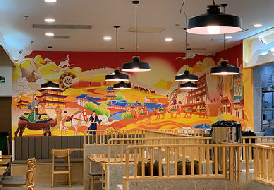 阿坝州商业空间彩绘介绍。