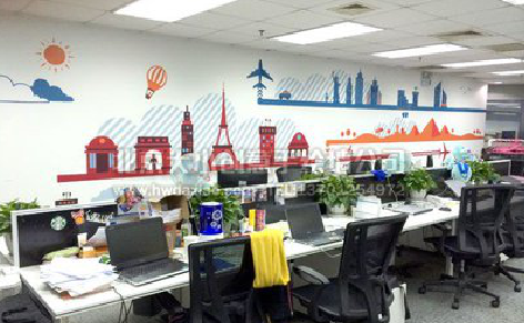 阿坝州教你设计办公室墙绘的方法。