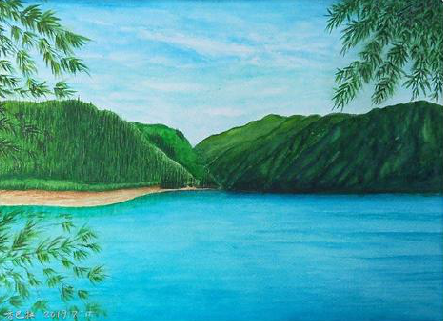 阿坝州在墙绘中，如何绘画绿水青山？